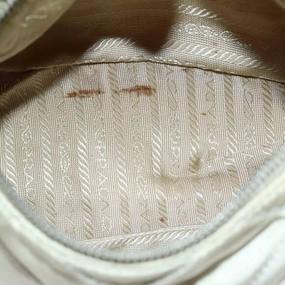 PRADA Shoulder Bag Nylon Enamel Beige Brown Auth - Picture 16 of 16